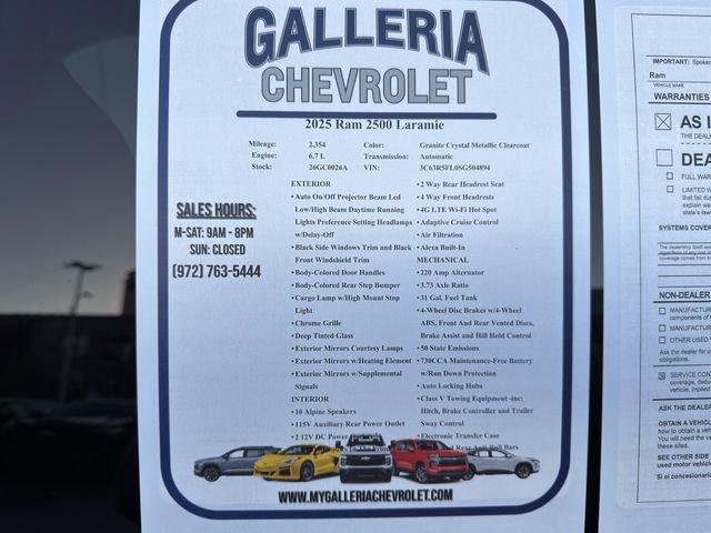 Used 2025 RAM 2500 Laramie w/ Night Edition image 33