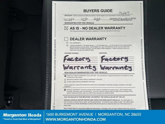 Used 2025 Genesis GV70 2.5T image 27