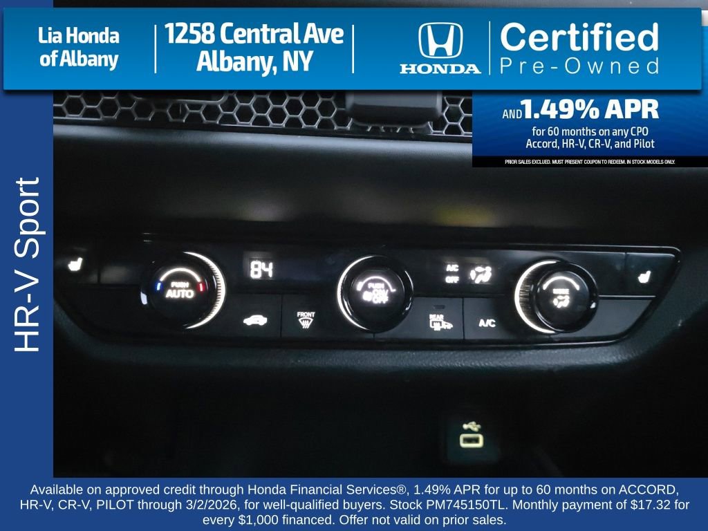 Certified 2023 Honda HR-V Sport image 16