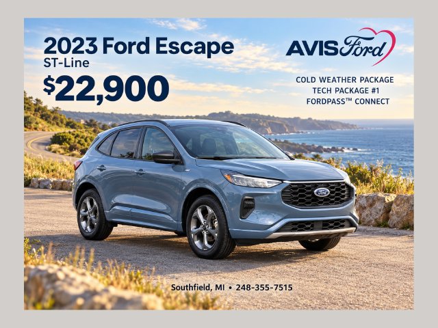 Used 2023 Ford Escape ST-Line w/ Tech Pack #1 AWD/4WD image 1