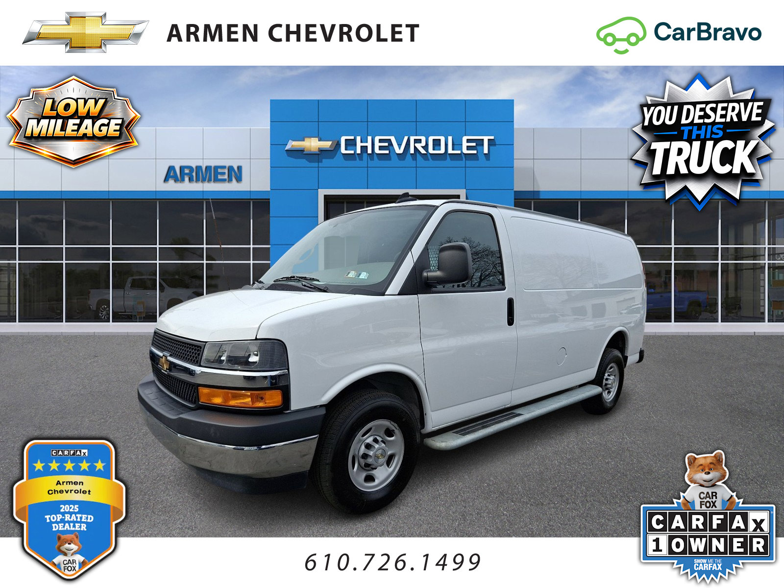 Certified 2024 Chevrolet Express 2500 w/ Driver Convenience Package image 1