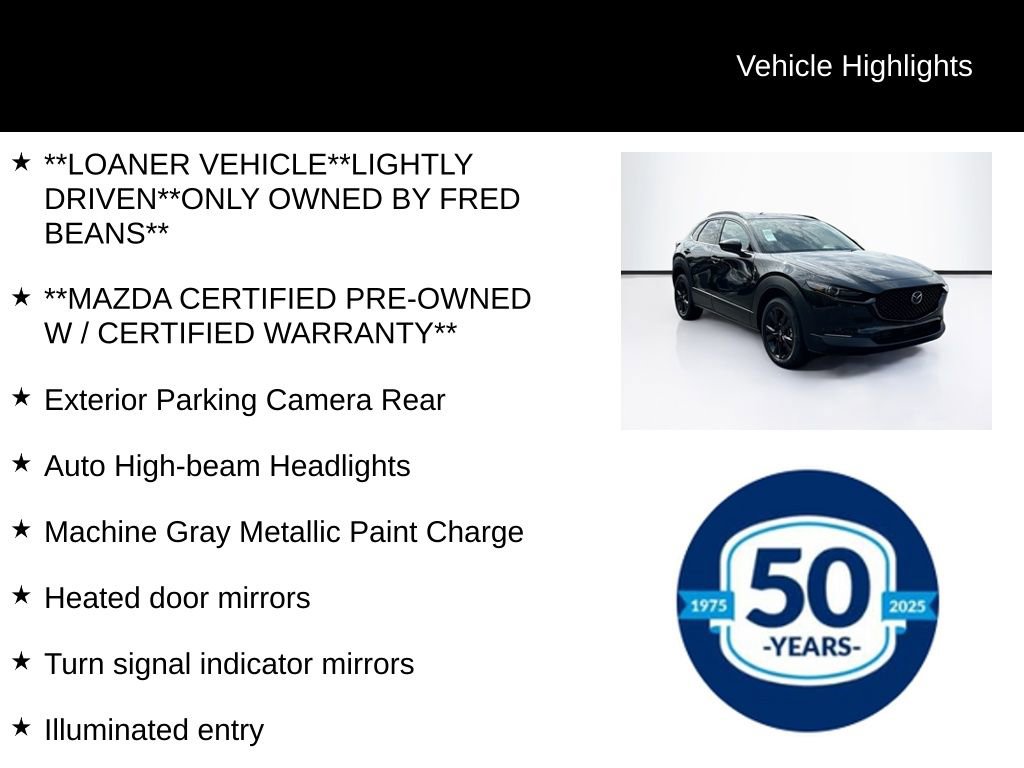 Certified 2025 MAZDA CX-30 AWD 2.5 S w/ Select Sport Pkg image 7