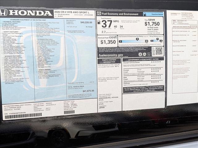 New 2026 Honda CR-V Sport-L image 17