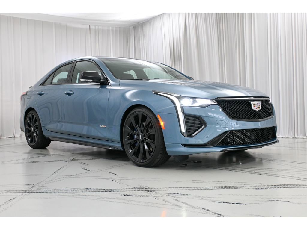 Certified 2023 Cadillac CT4 V w/ LPO, ONYX Package RWD image 2