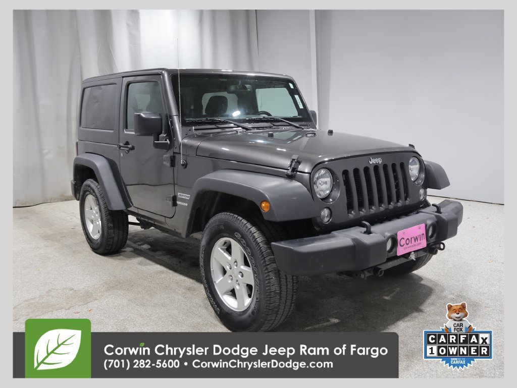 Used 2017 Jeep Wrangler Sport w/ Quick Order Package 24S AWD/4WD image 1