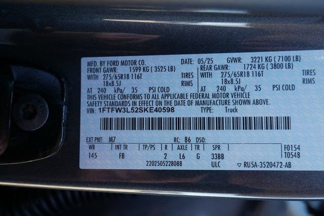 New 2025 Ford F150 XLT w/ Equipment Group 302A MID image 27