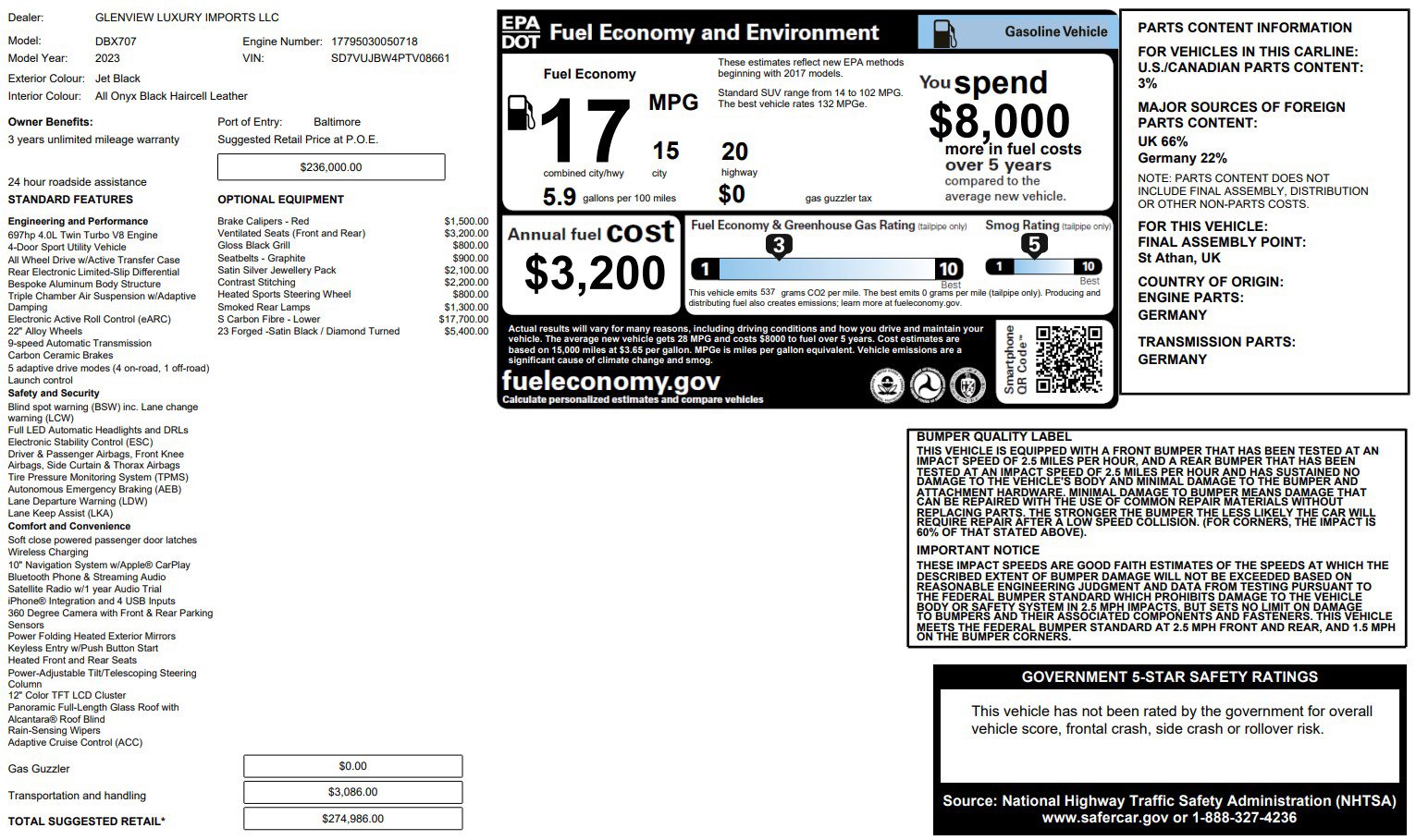 Used 2023 Aston Martin DBX 707 image 27