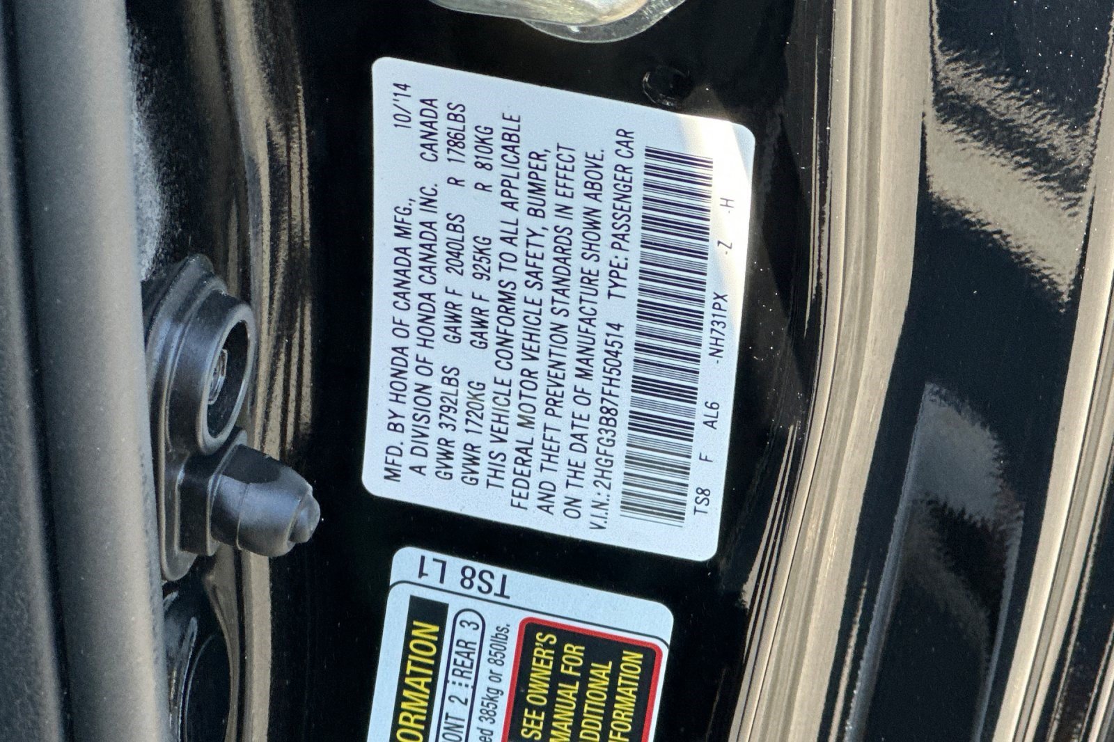Used 2015 Honda Civic EX image 23