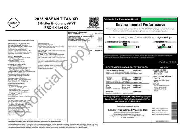 Used 2023 Nissan Titan PRO-4X AWD/4WD image 3