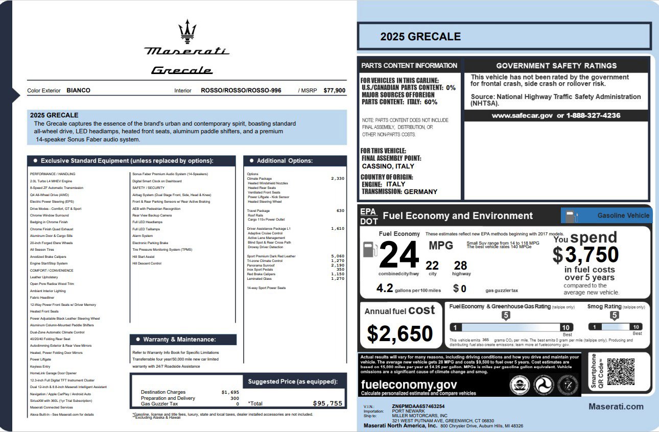 New 2025 Maserati Grecale GT image 32