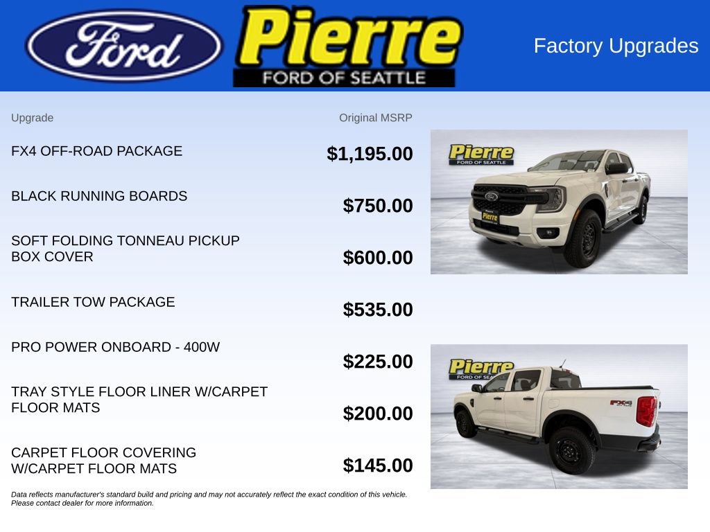 New 2026 Ford Ranger XL w/ FX4 Off-Road Package AWD/4WD image 13