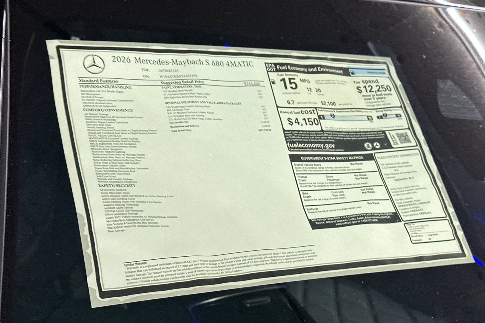 New 2026 Mercedes-Benz Maybach S 680 4MATIC image 29