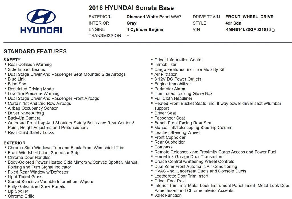 Used 2016 Hyundai Sonata Plug-In Hybrid FWD image 17