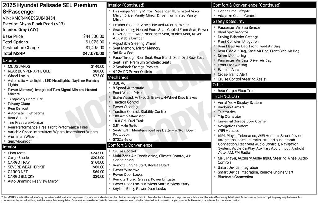 Certified 2025 Hyundai Palisade SEL FWD image 34