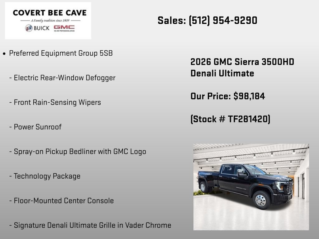 New 2026 GMC Sierra 3500 Denali Ultimate AWD/4WD image 13