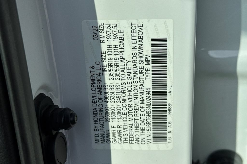 Certified 2022 Honda CR-V Touring image 37
