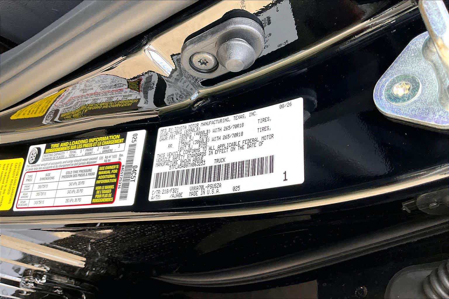 New 2026 Toyota Tundra SR5 w/ SR5 Convenience Package RWD image 21