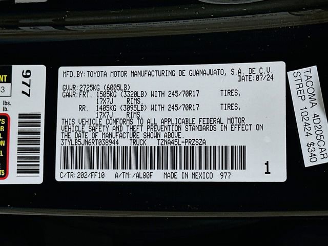 Used 2024 Toyota Tacoma SR5 image 30