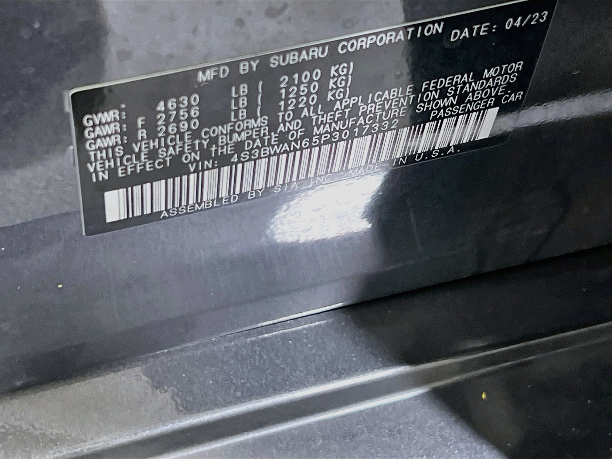 Used 2023 Subaru Legacy Limited AWD/4WD image 32