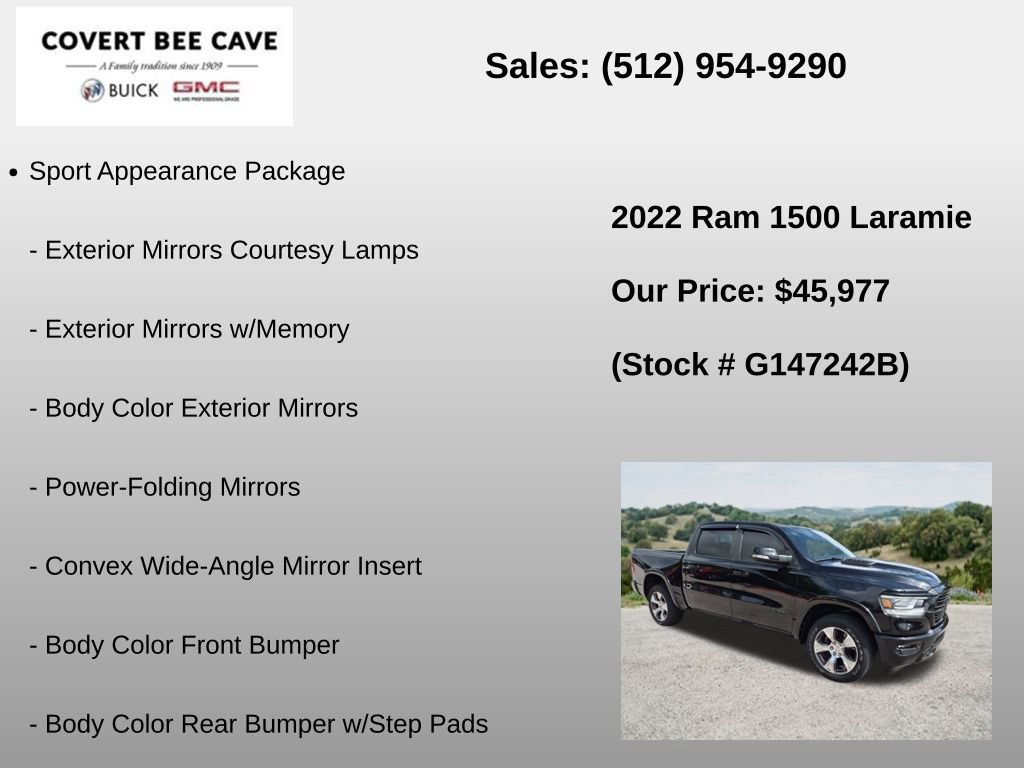 Used 2022 RAM 1500 Laramie w/ Sport Appearance Package AWD/4WD image 18