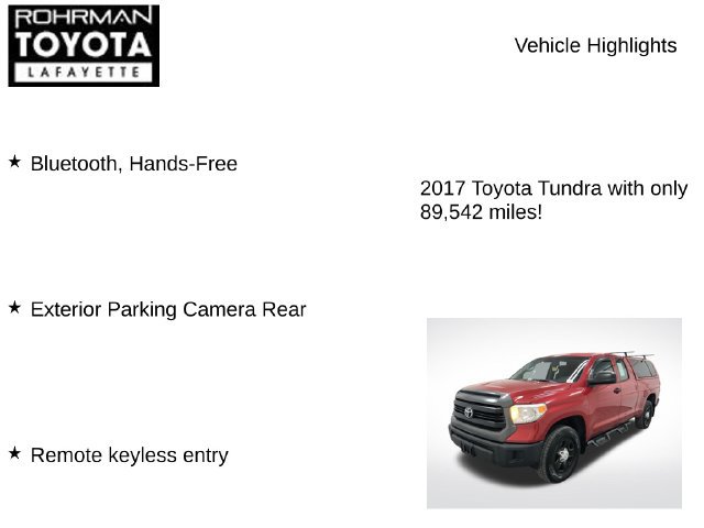 Used 2017 Toyota Tundra SR AWD/4WD image 7