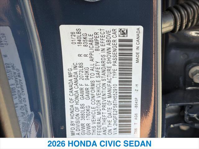 New 2026 Honda Civic Sport image 26