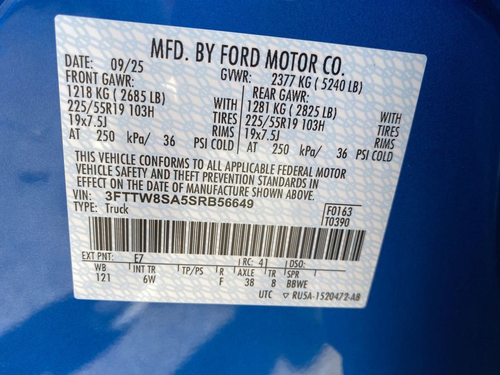 New 2025 Ford Maverick Lariat w/ Black Appearance Package image 55
