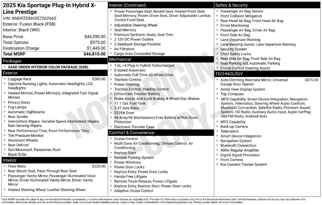 Certified 2025 Kia Sportage X-Line Prestige AWD/4WD image 14