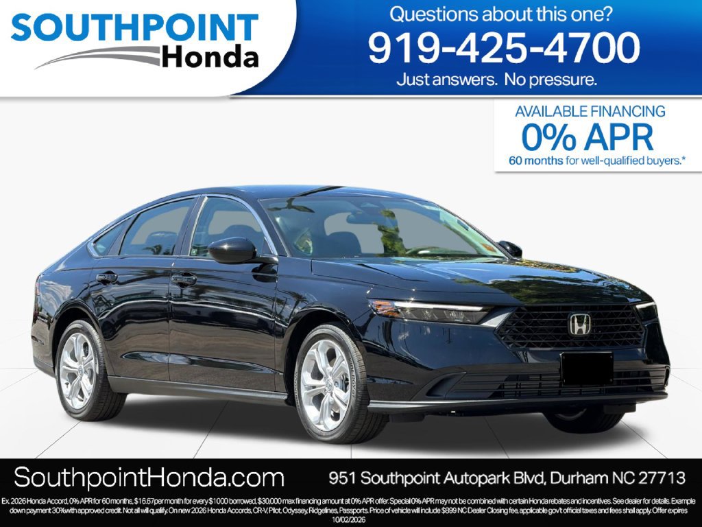 New 2026 Honda Accord LX image 1
