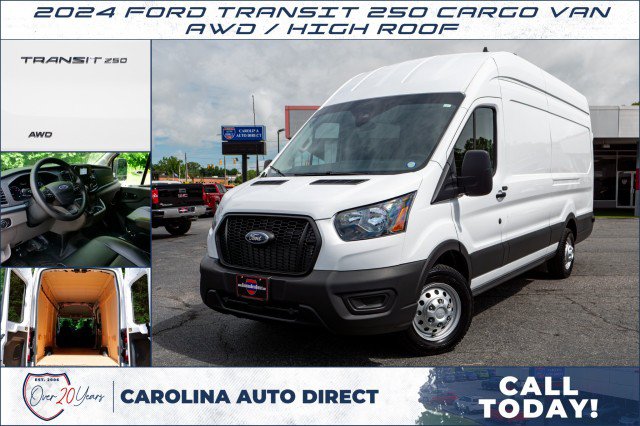 Used 2024 Ford Transit 250 148 High Roof Extended AWD w/ Load Area Protection Package image 1