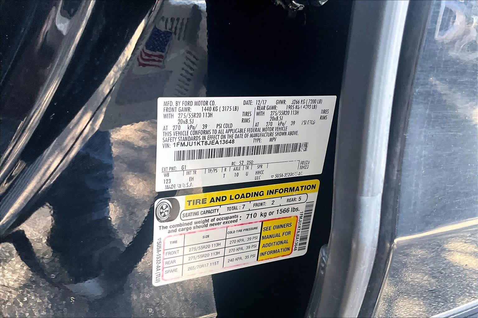 Used 2018 Ford Expedition Limited w/ Equipment Group 301A RWD image 34