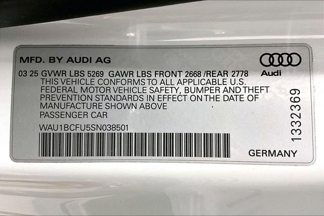 Used 2025 Audi A5 2.0T Premium w/ Convenience Package image 34