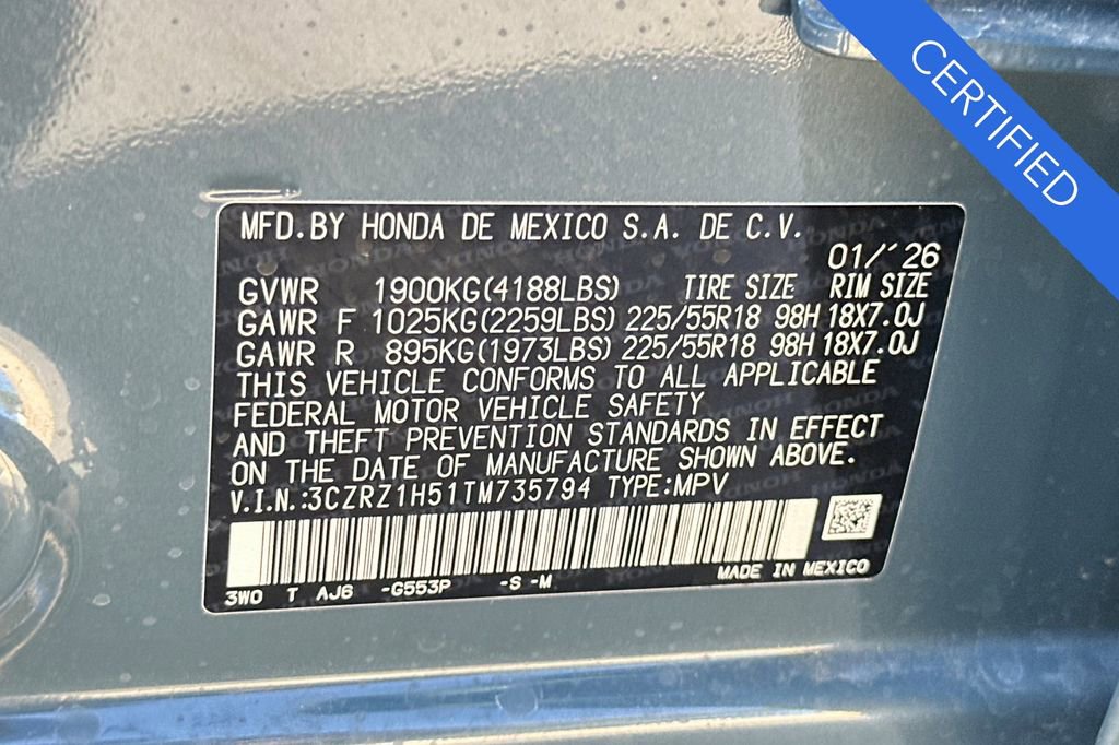 Certified 2026 Honda HR-V Sport image 33