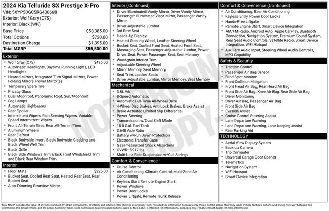 Certified 2024 Kia Telluride SX Prestige X-Pro AWD/4WD image 37