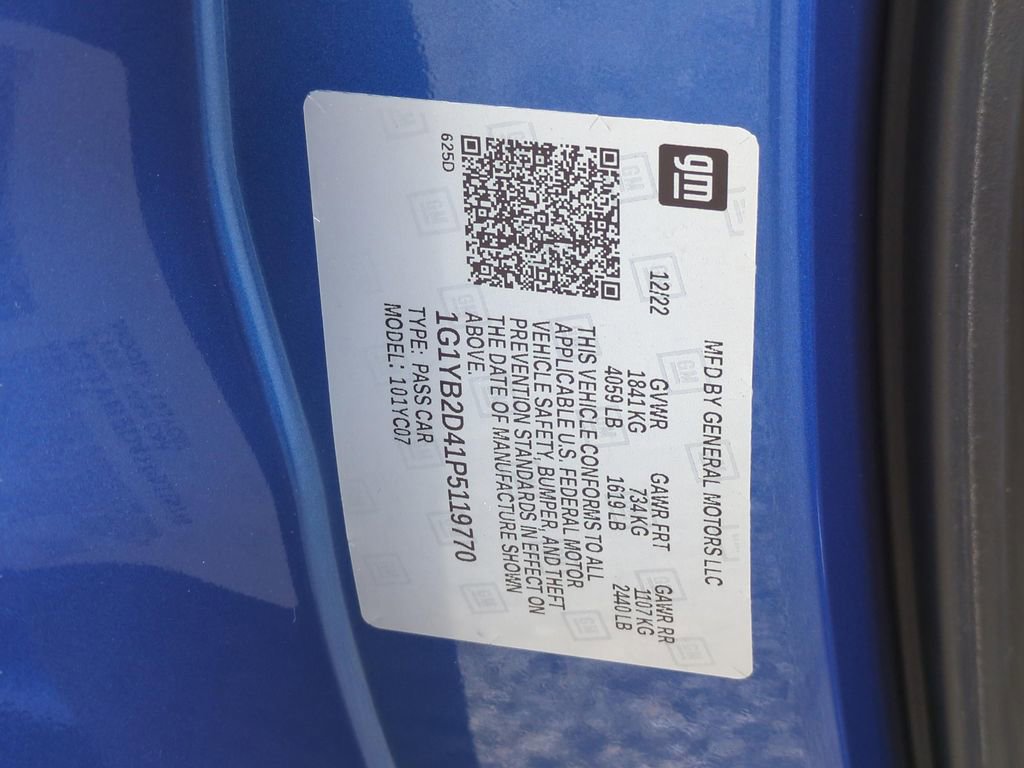 Used 2023 Chevrolet Corvette Stingray Preferred Cpe w/ Z51 Performance Package image 24