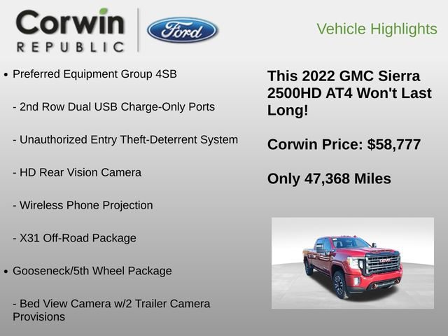 Used 2022 GMC Sierra 2500 AT4 w/ AT4 Premium Plus Package image 30