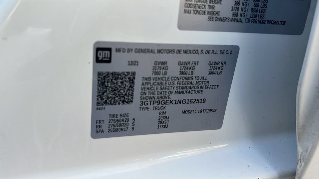 Used 2022 GMC Sierra 1500 Elevation AWD/4WD image 24