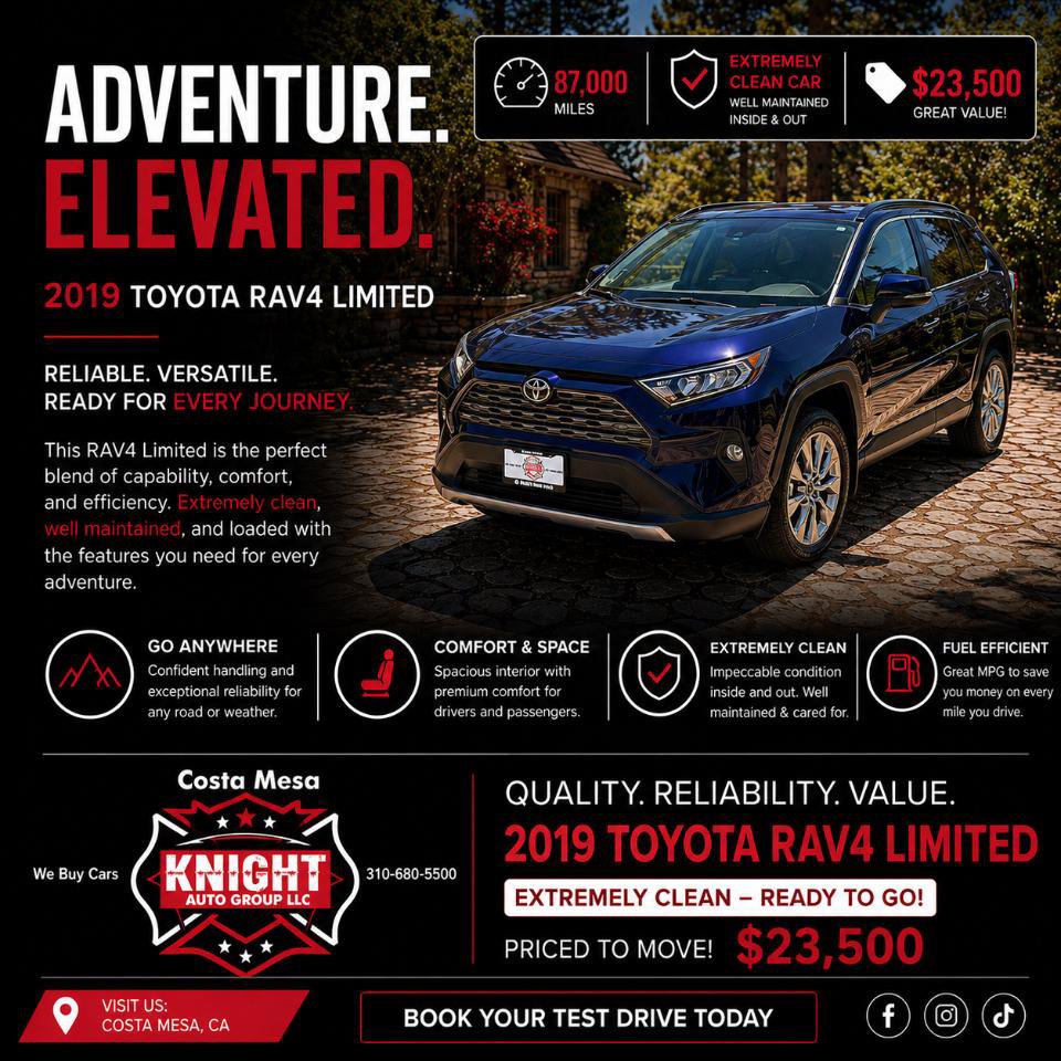 Used 2019 Toyota RAV4 Limited w/ Carpet Mat Package FWD image 15