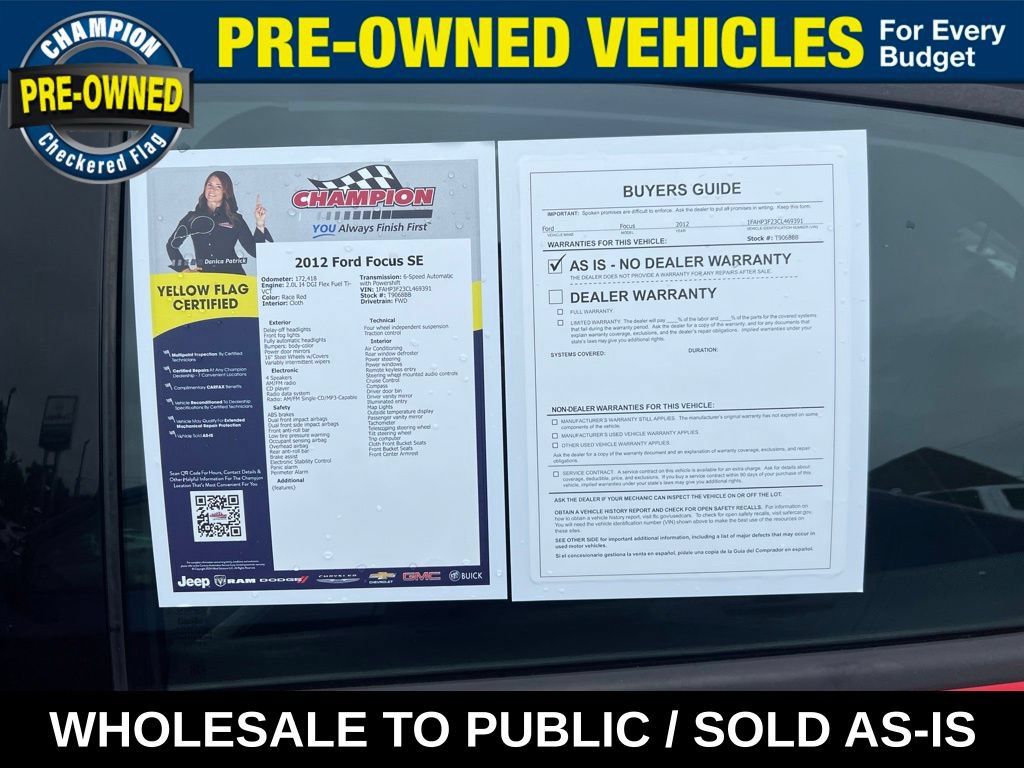 Used 2012 Ford Focus SE FWD image 24
