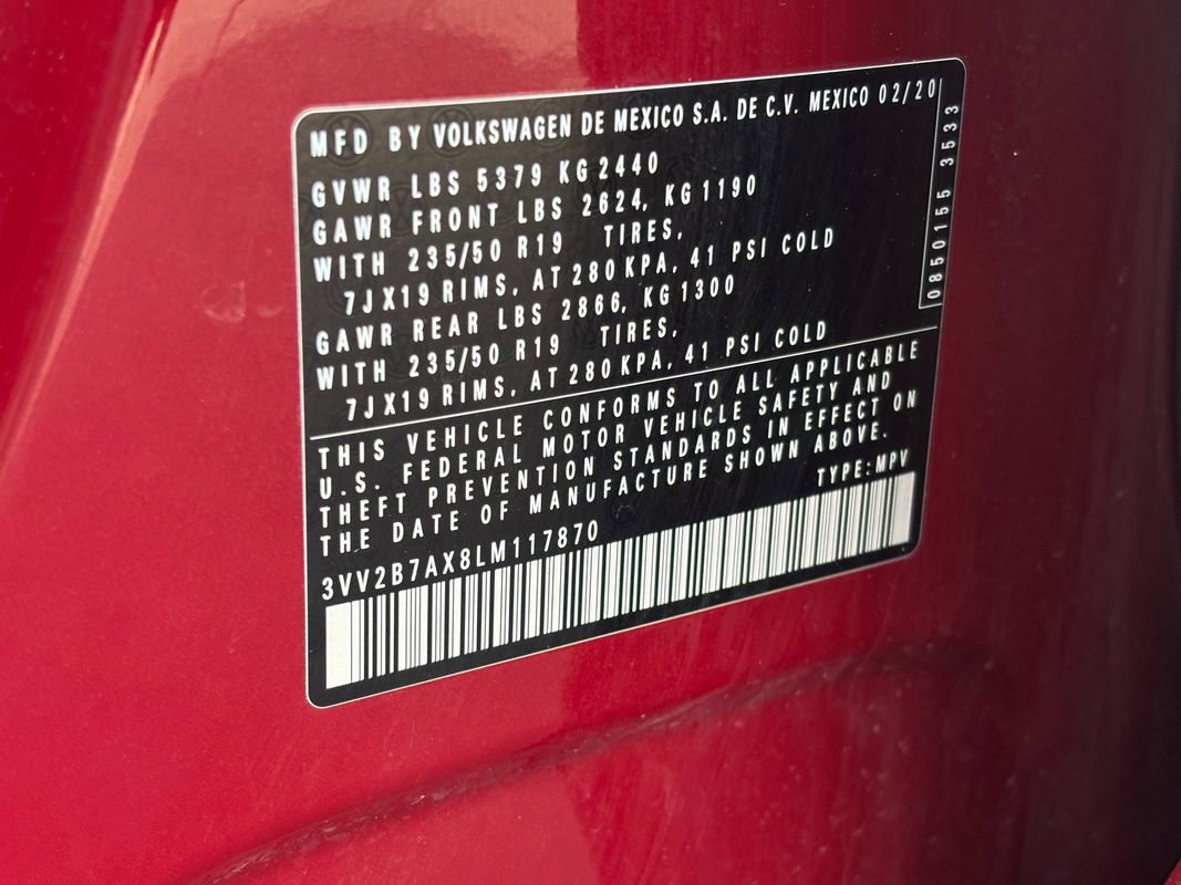 Used 2020 Volkswagen Tiguan SEL w/ 3rd Row Seat Package image 38
