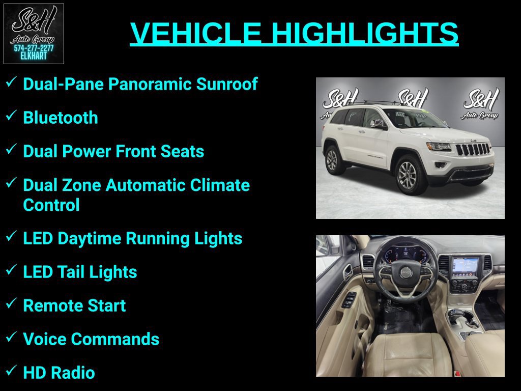 Used 2014 Jeep Grand Cherokee Limited w/ Luxury Group II AWD/4WD image 3