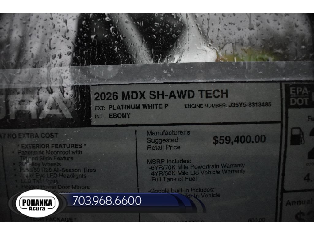 New 2026 Acura MDX w/ Technology Package AWD/4WD image 40