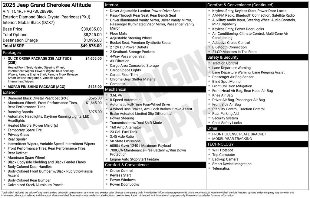 Certified 2025 Jeep Grand Cherokee Altitude image 42