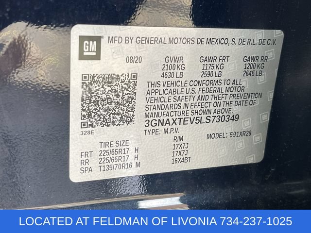 Certified 2020 Chevrolet Equinox LT w/ Driver Convenience Package AWD/4WD image 32