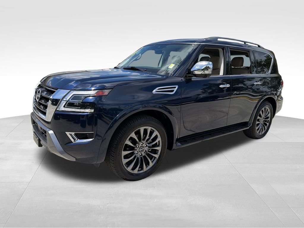 Used 2024 Nissan Armada Platinum w/ Captain's Chairs Package RWD video 3
