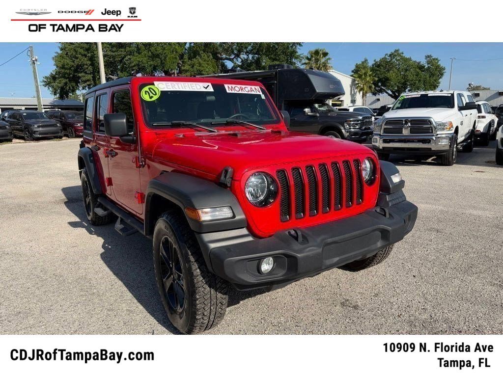 Certified 2020 Jeep Wrangler Unlimited Sport