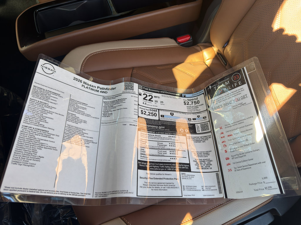 New 2026 Nissan Pathfinder Platinum image 15