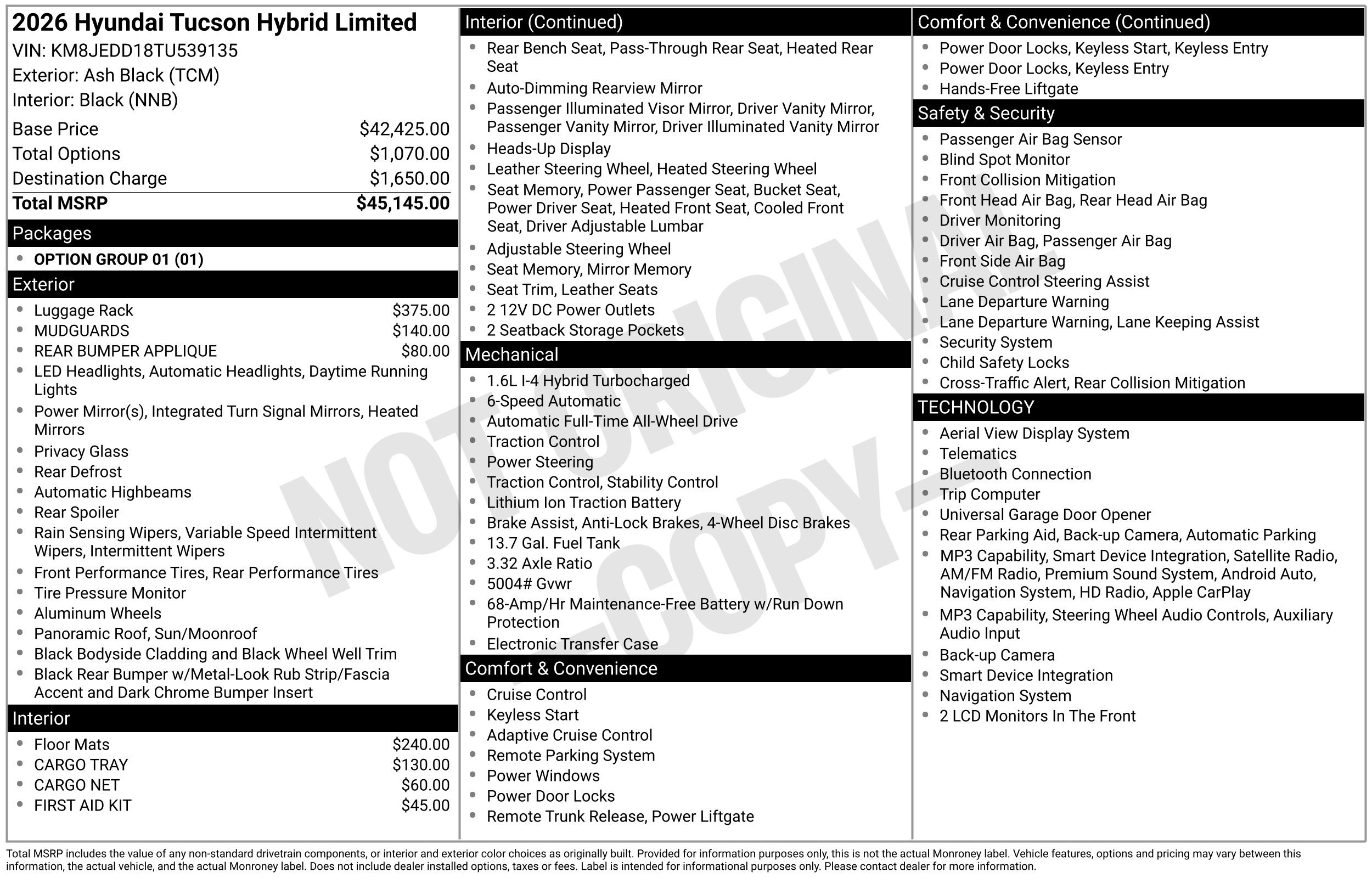 New 2026 Hyundai Tucson Limited AWD/4WD image 3