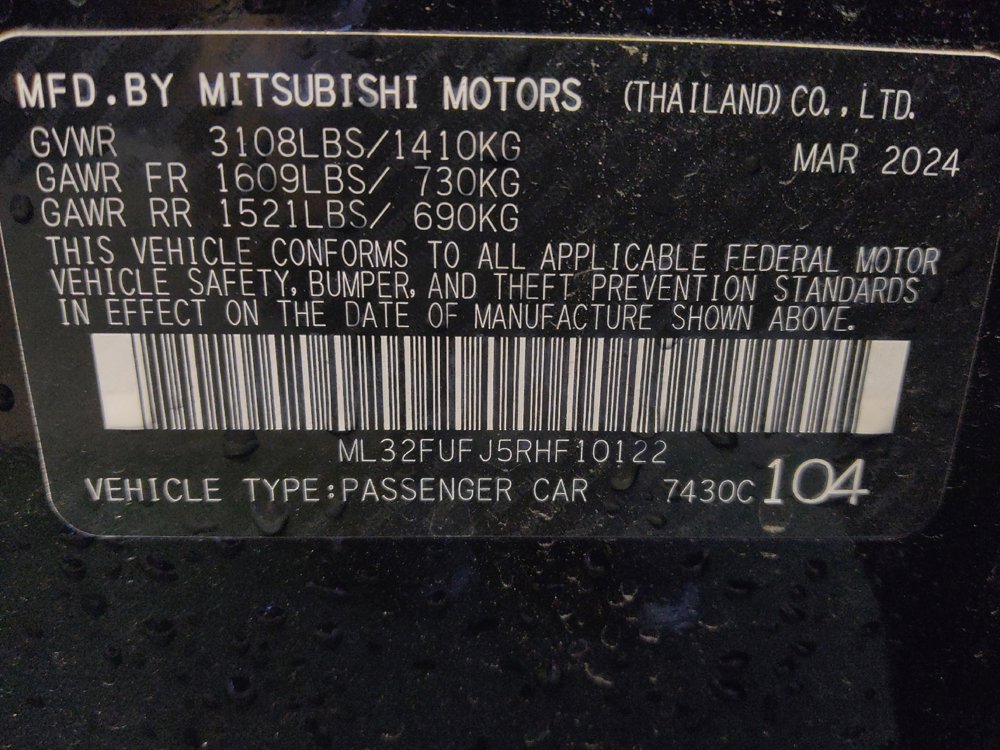 Used 2024 Mitsubishi Mirage G4 Black Edition FWD image 33