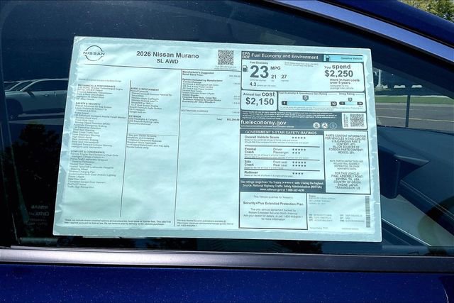 New 2026 Nissan Murano SL w/ Comfort Package AWD/4WD image 12